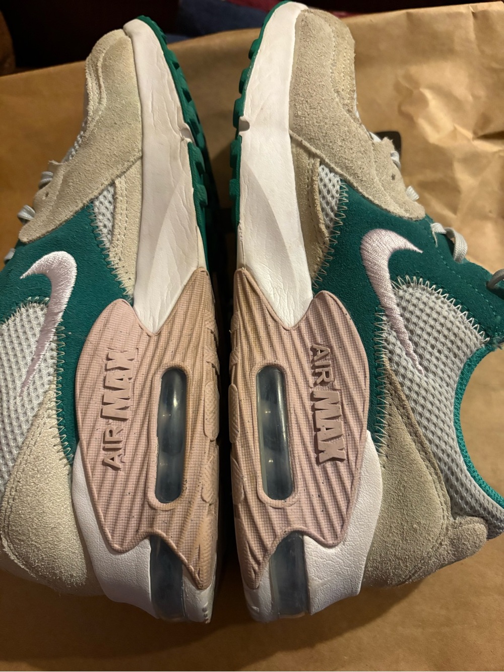 Nike Air Max Excee Womens Pure Platinum White teal sneakers SZ 7.5 - Picture 4 of 7